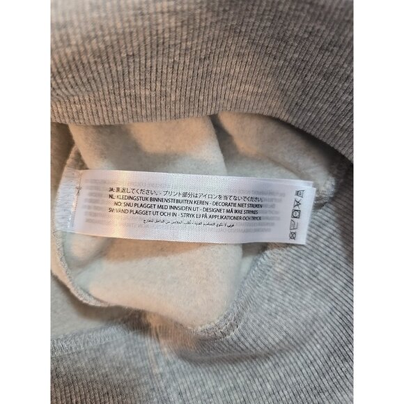 Ariat Womens Logo Spell Out Hoodie Sweatshirt pocket Gray Pink Size L New - Picture 10 of 16